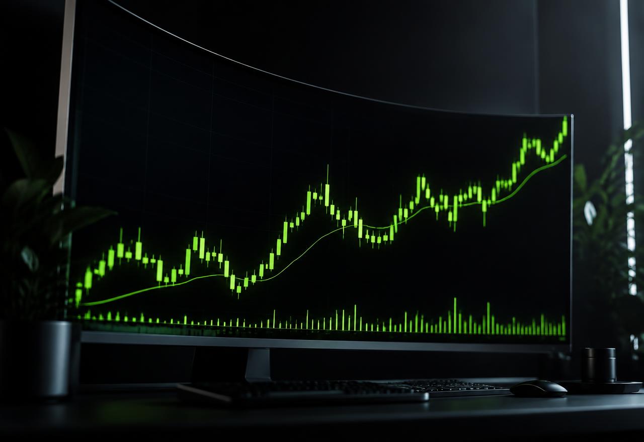 Multiple timeframes on a professional screen
