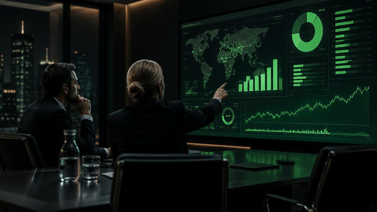 Portfolio managers reviewing an allocation screen